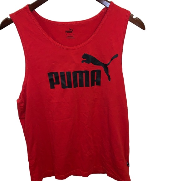 Puma men’s red sleeveless tank top - Picture 1 of 7